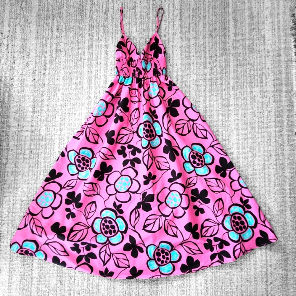 Zara Maxi Floral Pink Dress